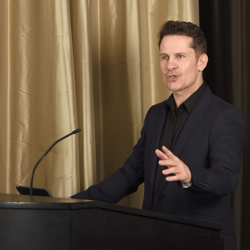 Tommy Speaking at the G Hotel in Galway